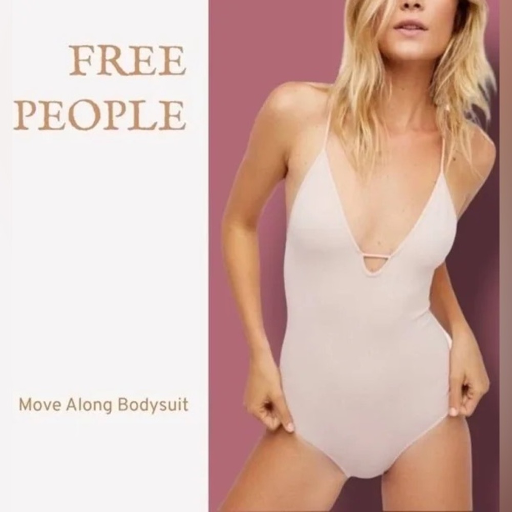 Free People White Bodysuit